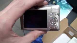 Canon ixus 100 IS Dital цифровой фотоаппарат Unboxing распаковка [upl. by Anaidirib]