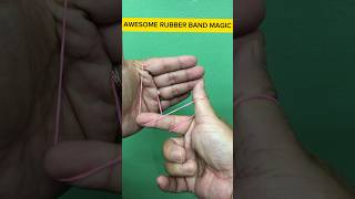 New Awesome Runber band Magic 👀rubberbandmagictrickrevealed diy magic rubberbandmagictricks [upl. by Aidaas]