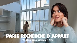 TROUVER UN APPARTEMENT À PARIS  toutes me visites  tips [upl. by Eiggam]