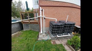 Récupération deau de pluie Intro  Rain water harvesting system DIY [upl. by Madi737]