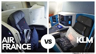 Air France vs KLM Business Class Comparison [upl. by Jerrilee]