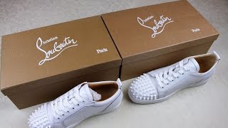 HOW TO SPOT FAKE Christian Louboutin Louis Junior  Authentic vs Replica Christian Louboutin Review [upl. by Boot]