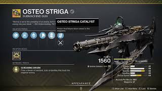 Osteo Striga God Roll PVE [upl. by Evered420]