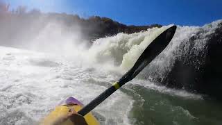 Kanawha falls with raft [upl. by Kendre]