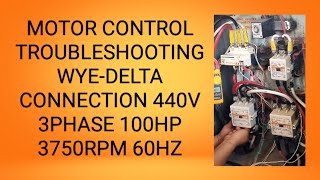 MOTOR CONTROL TROUBLESHOOTING  WYE  DELTA CONNECTION factorymachinery [upl. by Floyd]