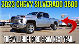 2023 Chevy Silverado 3500 LTZ Chevy HD Poses An Obstacle For The 2023 Ford Super Duty And RAM HD [upl. by Inalaehak867]