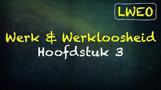 Werk amp Werkloosheid LWEO Hoofdstuk 3  economie havo [upl. by Marchelle]