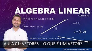 ÁLGEBRA LINEAR  Aula 02  Vetores  O que é um vetor [upl. by Bena631]