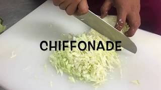 Vegetable Cutting  Chiffonade [upl. by Renwick]