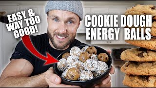 Cookie Dough Energy Balls 🍪 EASY VEGAN SNACK RECIPE [upl. by Norak547]