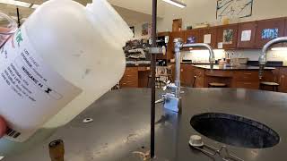 Reaction 9  Decomposition of Copper II Carbonate [upl. by Gwendolin]