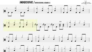 How to Play Indecisive  Rockschool Drums Grade 3 [upl. by Jennie]