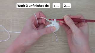 Bobble stitch of 3 dc crochet amigurumi tutocrochet crochettutorial learntocrochet [upl. by Azenav664]