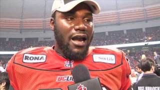 CFL 99th Grey Cup Emotional PostGame Interview with Khalif Mitchell [upl. by Nuarb]