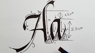 Italic Calligraphy For Beginners 1 Aa [upl. by Aldos]