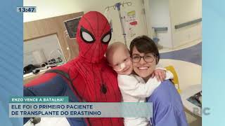 Conheça a história do Enzo o primeiro paciente de transplante do Erastinho [upl. by Tecil]