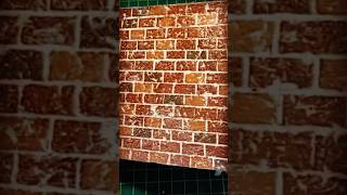 Quick and Easy Miniature Brick Wall diy miniature foam [upl. by Nalor869]