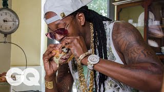 2 Chainz Eats a 295 Burger  Most Expensivest Sht  GQ [upl. by Belanger]