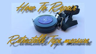 DIY How to repair a retractable sewing tape measure [upl. by Giralda910]