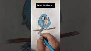 Old drawings editing VS New  SUBSCRIBE amp LIKE art drawingtechniques Bird drawing colorful [upl. by Elohc]