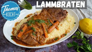 Lammbraten mit Couscous und leckerer Soße [upl. by Pulchi235]