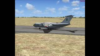 FSX  Il76 landing  Ndjamena [upl. by Arraic]