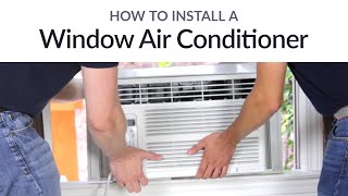 How to Install a Window Air Conditioner  Sylvane [upl. by Ancalin]