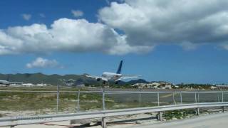 AWESOME SINT MAARTEN Footage  Airbus A320 amp A310 LANDING 10  SXM [upl. by Amzaj]