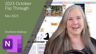 2023 October Planner Flip Through  Jenuine Studios Planner in OneNote [upl. by Luce]