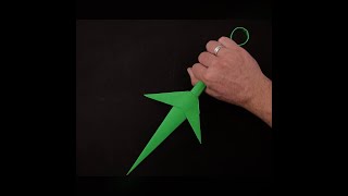 How to make Minatos Kunai out of paper shorts EasyOrigamiAndCrafts [upl. by Elaina]