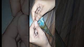 how to make thinner mehendi cone at home  mehendi coneShinewithshreya mehendi youtubeshorts [upl. by Airotkiv]