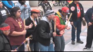 Ohlone Song  Idle No More Oakland 152013 [upl. by Bonney]