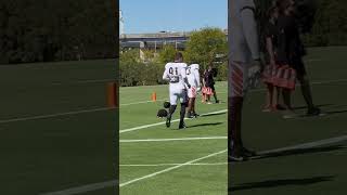 Trey Hendrickson Myles Murphy BJ Hill warm up before Thursday Bengals practice [upl. by Katey]