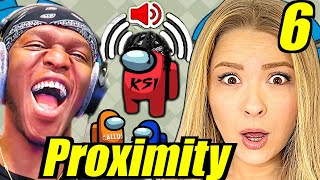 Sidemen AMONG US PROXIMITY Chat Reaction [upl. by Yrrep286]