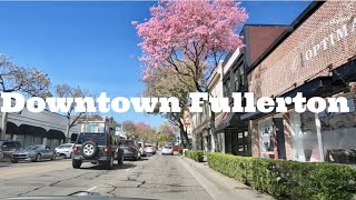 Downtown Fullerton California drive [upl. by Allis]