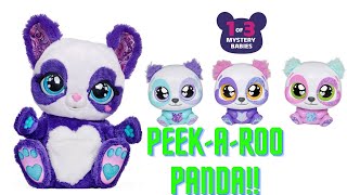 PeekARoo Interactive PandaRoo Plush Toy with Mystery Baby in Pouch Kids Toys [upl. by Nnylanna]