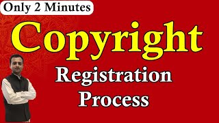 Copyright Registration Process in India Copyright registration kaise kare  Intellectual Property [upl. by Glennis]