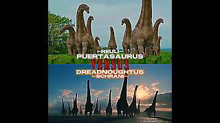 Puertasaurus vs Dreadnoughtus and Alamosaurus edit sauropod dinosaurs prehistoricplanet [upl. by Meldon]