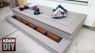 How to Build Porch Steps  Composite Decking [upl. by Unam654]