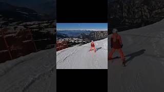 ⛷️ Falling positive ski skiing gopro snow travel alpy alps scream [upl. by Nuawaj140]