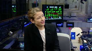 GeoComply CEO and Founder Anna Sainsbury Live from NYSE [upl. by Kehsihba152]