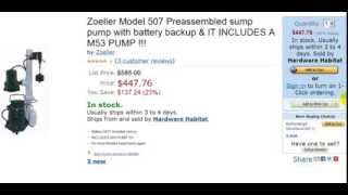 Zoeller 5070008 Battery Backup And M53 Primary Pump Review [upl. by Enorel190]