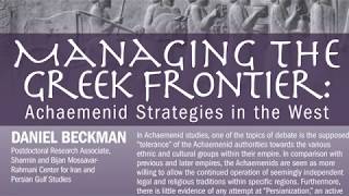 Managing the Greek Frontier Achaemenid Strategies in the West [upl. by Tran182]