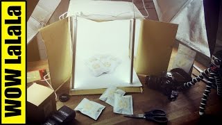 簡易攝影箱製作教學  How To Make a Easy and Cheap PHOTO LIGHTBOX Tutorial DIY [upl. by Yahsat]