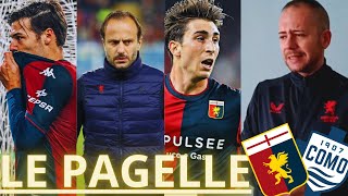 Genoa  Como 11 GIALLO PER PAGELLE ALEX GOL E LEADERSHIP MIRETTI SCIAGURA GILARDINO NON IMPARA [upl. by Karia]