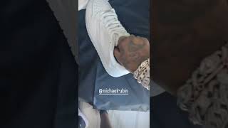 Quavo Shows His Travis Scott Jordan 1 Low x Michael Rubin White Party 2024 travisscott [upl. by Nyvets]