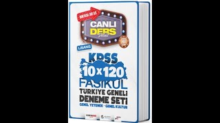 Akademi Denizi KPSS Genel Kültür Genel Yetenek 10 x 120 Fasikül Türkiye Geneli Deneme Seti [upl. by Eniamerej]