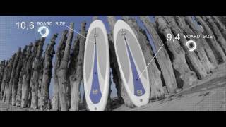 Stand up paddle gonflable SUPRed paddleVideo de présentation [upl. by Nymzaj]