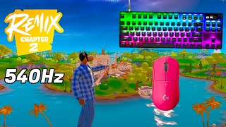 SteelSeries Apex Pro TKL ASMR 😴 Solo Gameplay 🏆 Satisfying Keyboard Fortnite 360 FPS 4K [upl. by Ahsienahs]