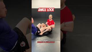 Ankle lock grip details bjj jiujitsu [upl. by Enamrej598]